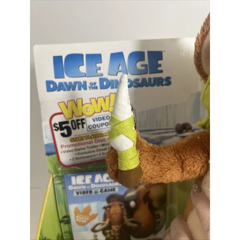 Ice Age Dawn Of The Dinosaurs. NIB Buck Plush With Video Game PCCDRom Activision